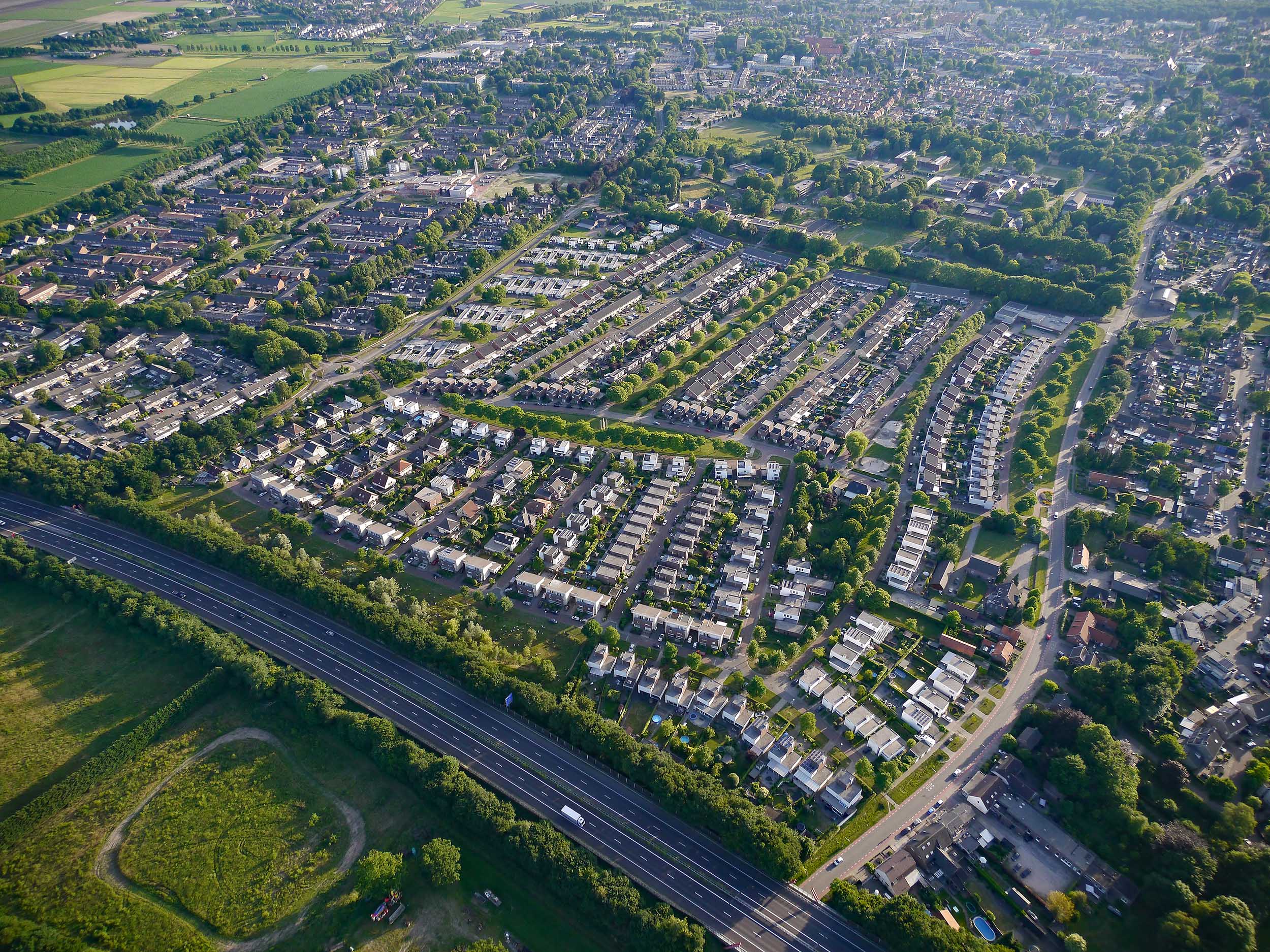 Luchtfoto van de wijk St. Antoniusveld